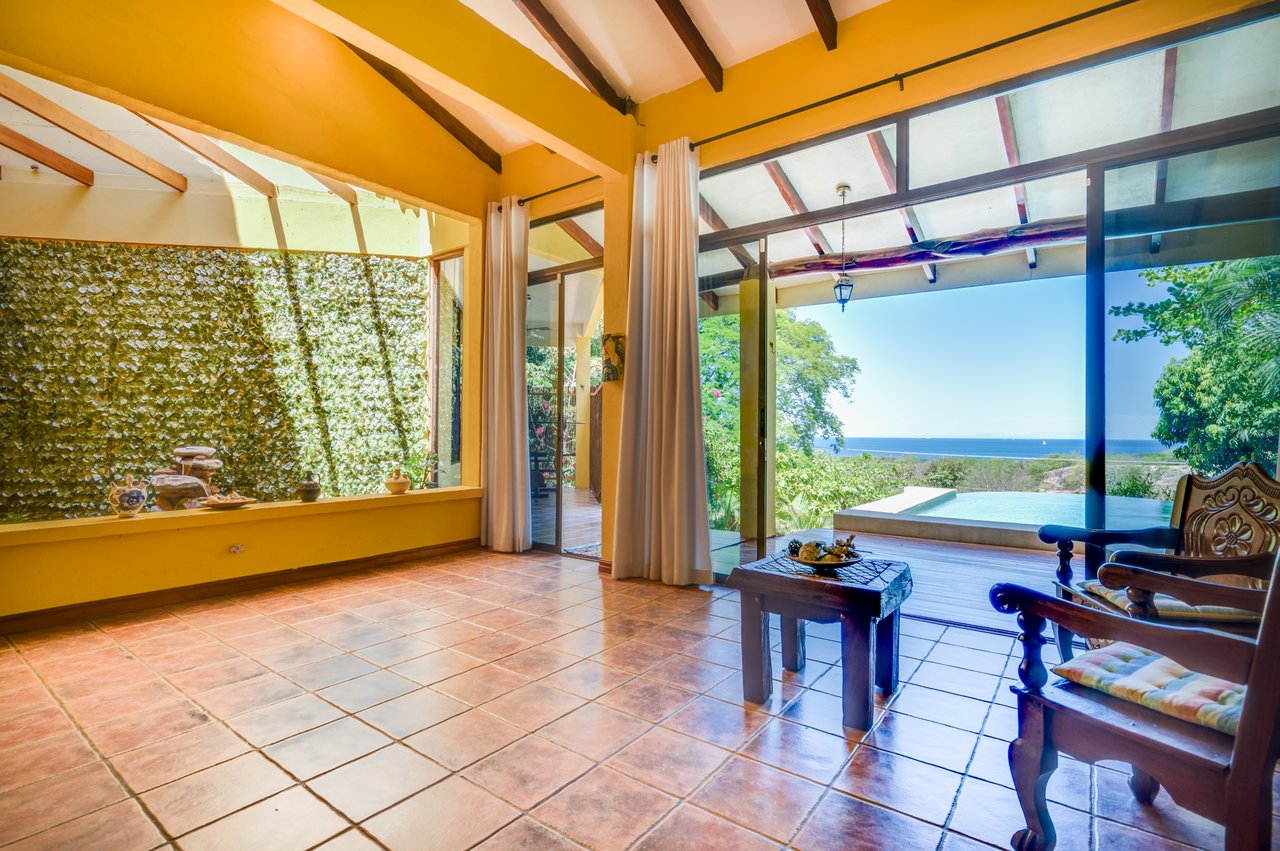 Casa Marazul | Ocean-View 5-Bedroom Home with Guest House & Infinity Pool near Playa Prieta