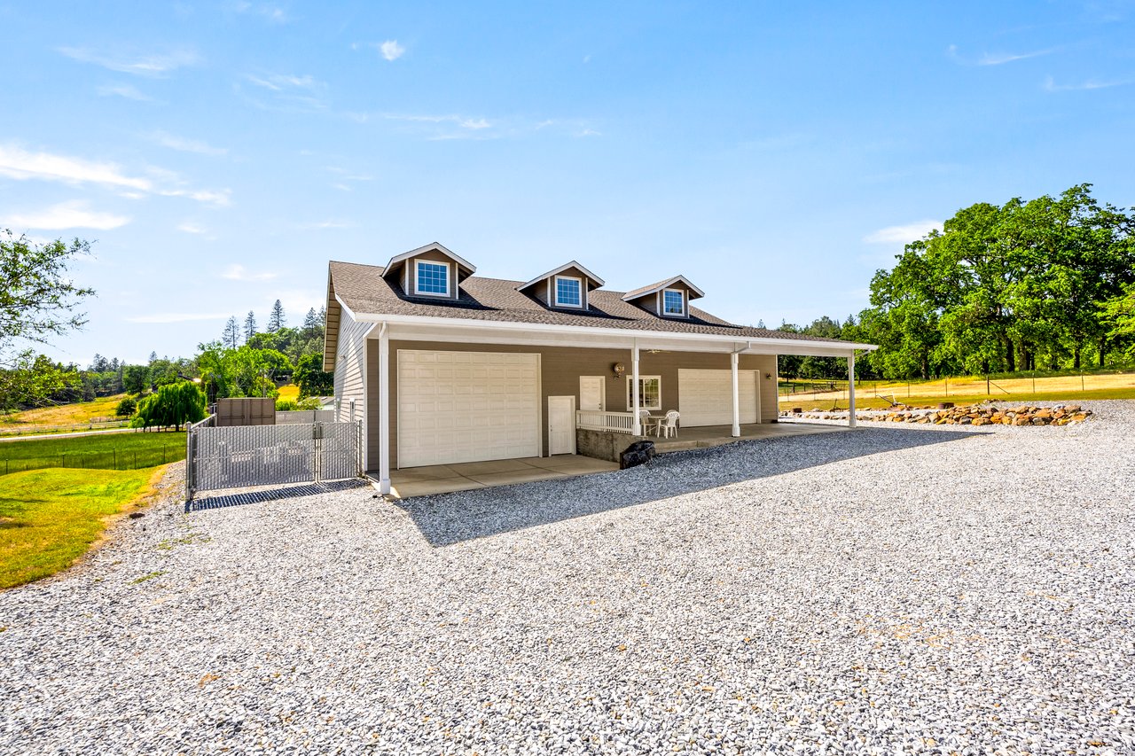 Custom Built Home on 4 Flat Acres in the Heart of Pleasant Valley – A Car Enthusiast's Dream!