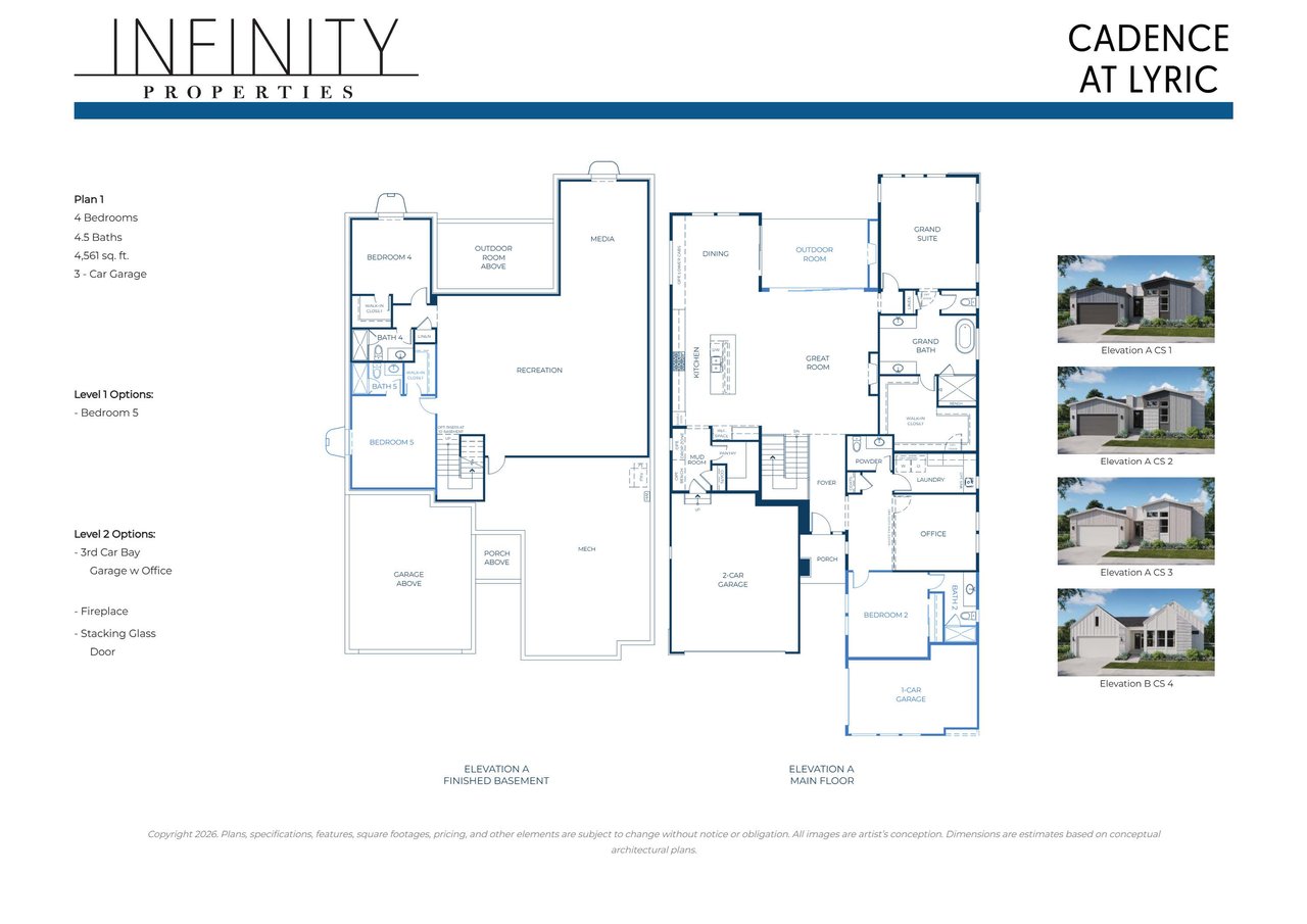 Cadence 1C w/ 3-Car Garage