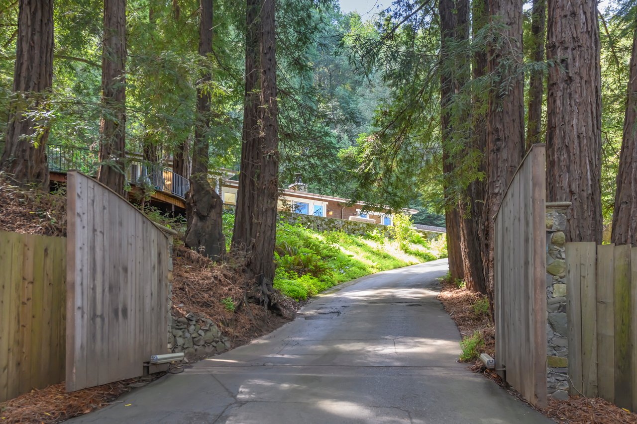 Enchanted Single-Level Haven Among the Redwoods