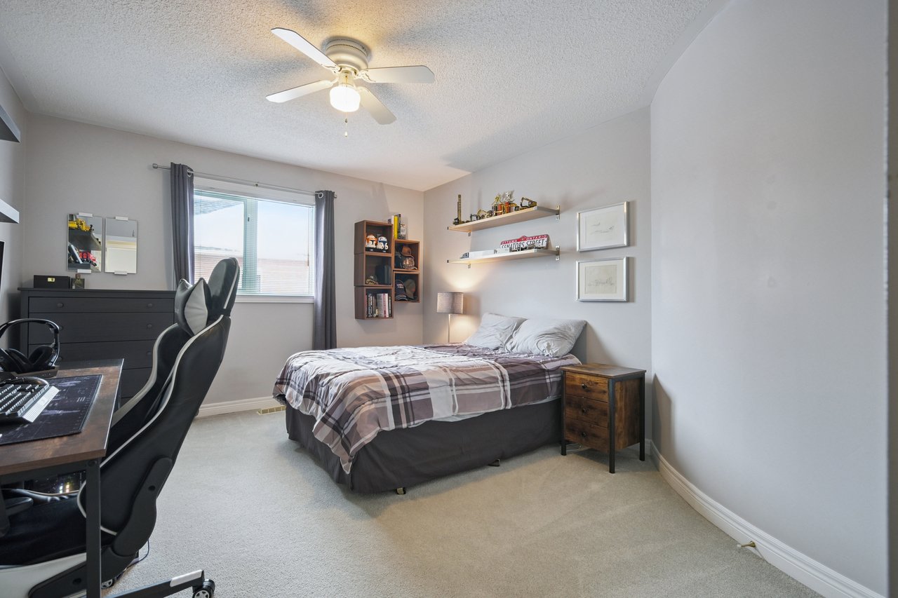 Resort-style yard backing onto lush ravine