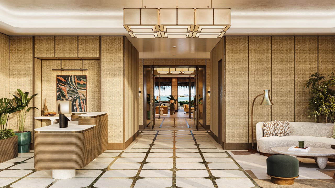 Six Fisher Island lobby