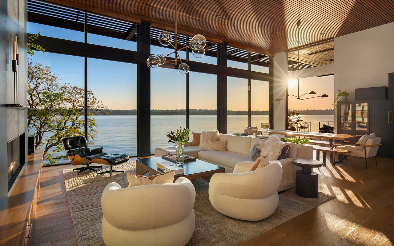An Extraordinary Expression of Modern Waterfront Living on Mercer Island