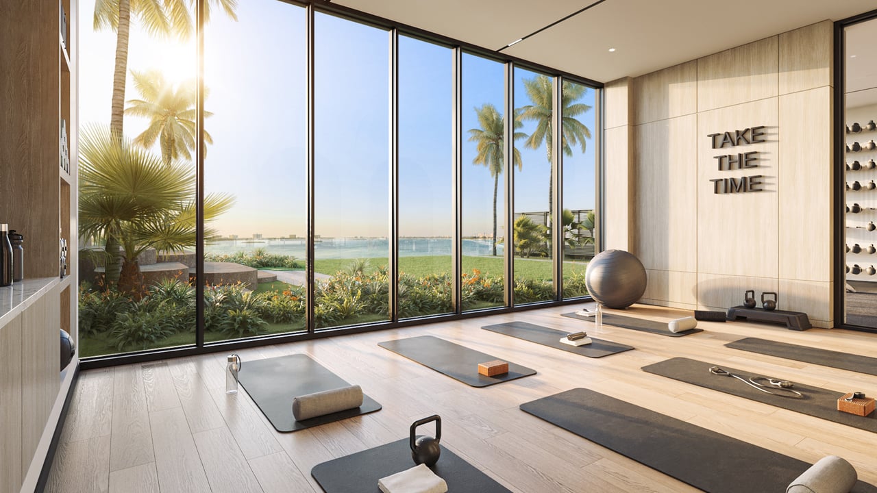 Continuum Club & Residences yoga room 