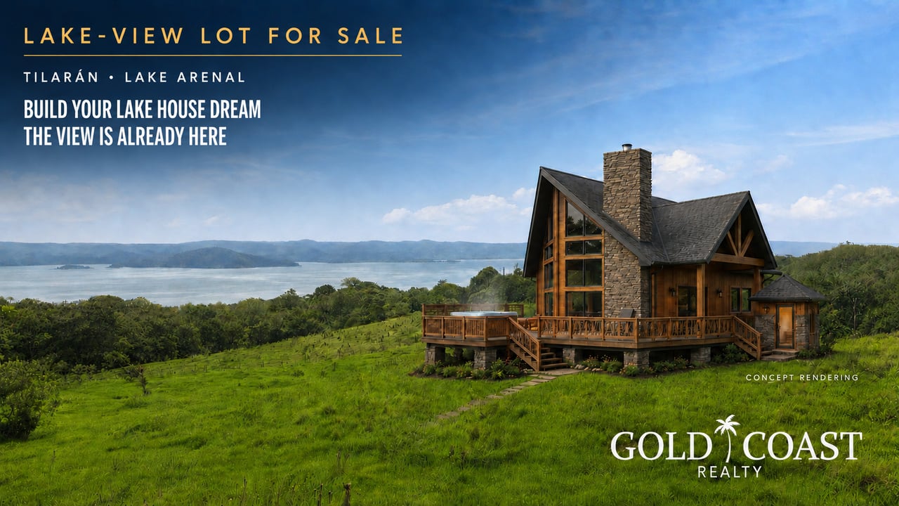 1.9 Acre Lake View Property Arenal - Tilaran 