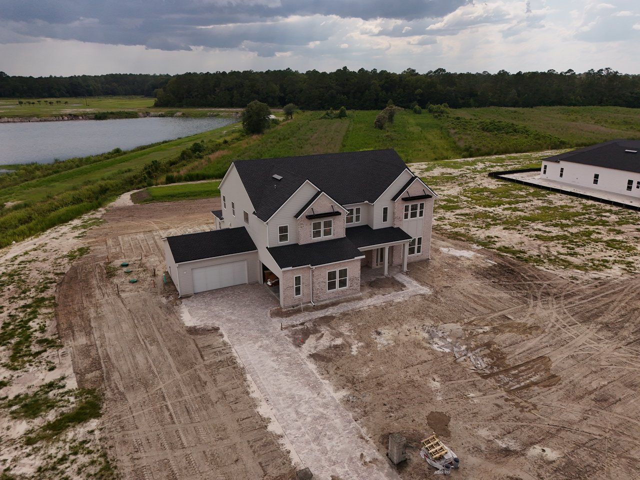 Aerial View of Iron Branch New Construction Home for Sale