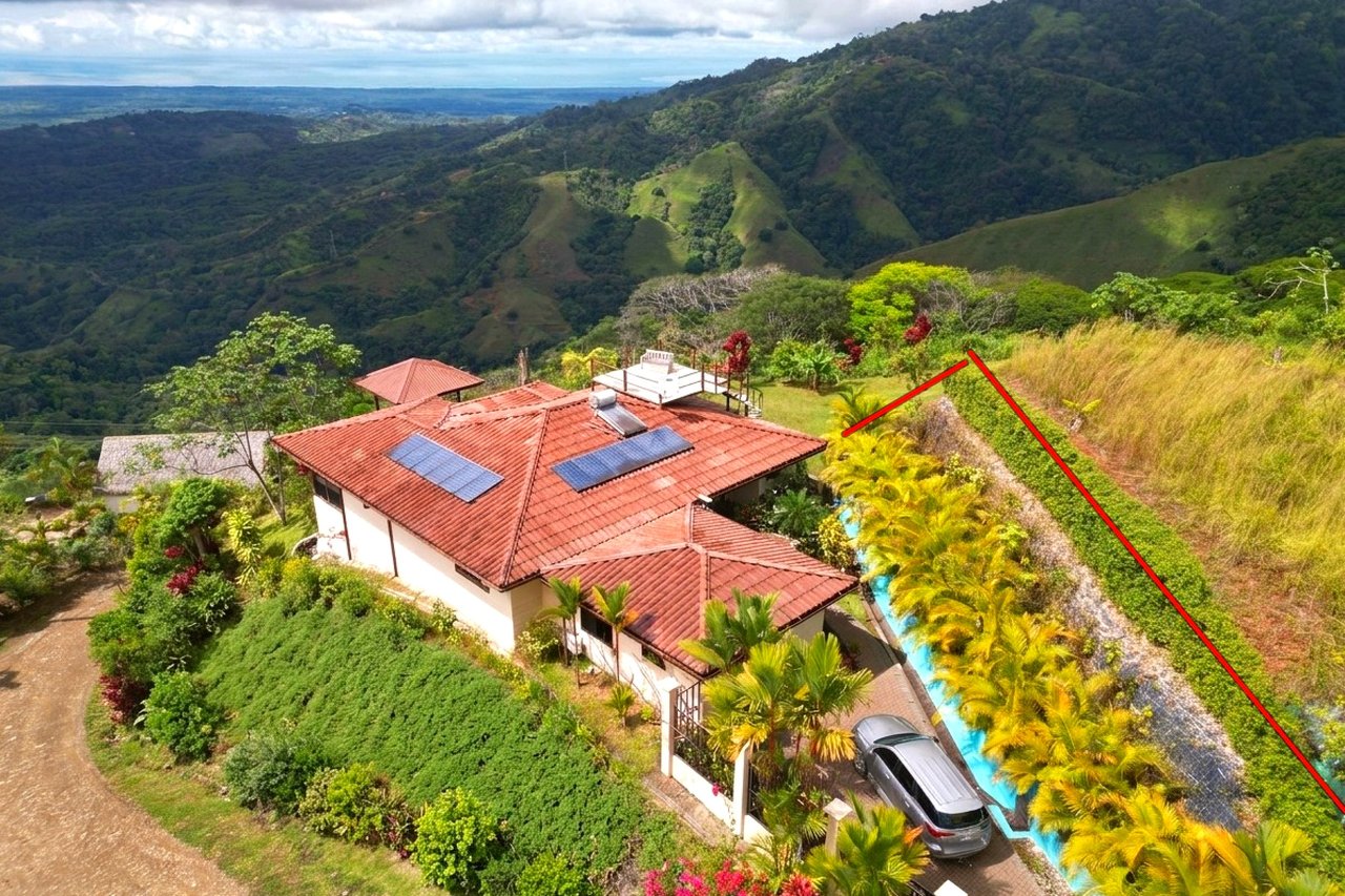 Ocean-View 3-Bedroom Home with 1-Bed Guesthouse, Pool & Spectacular Panoramic Views of Osa Peninsula in Balsar above Ciudad Cortés Costa Rica