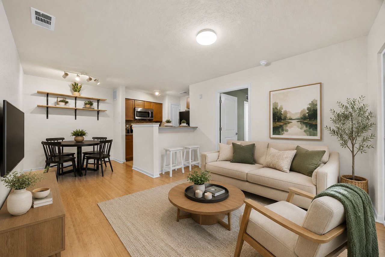 Top-Floor Condo Retreat in Gated Ivy Condos | Private Balcony + Tree-Filled Views