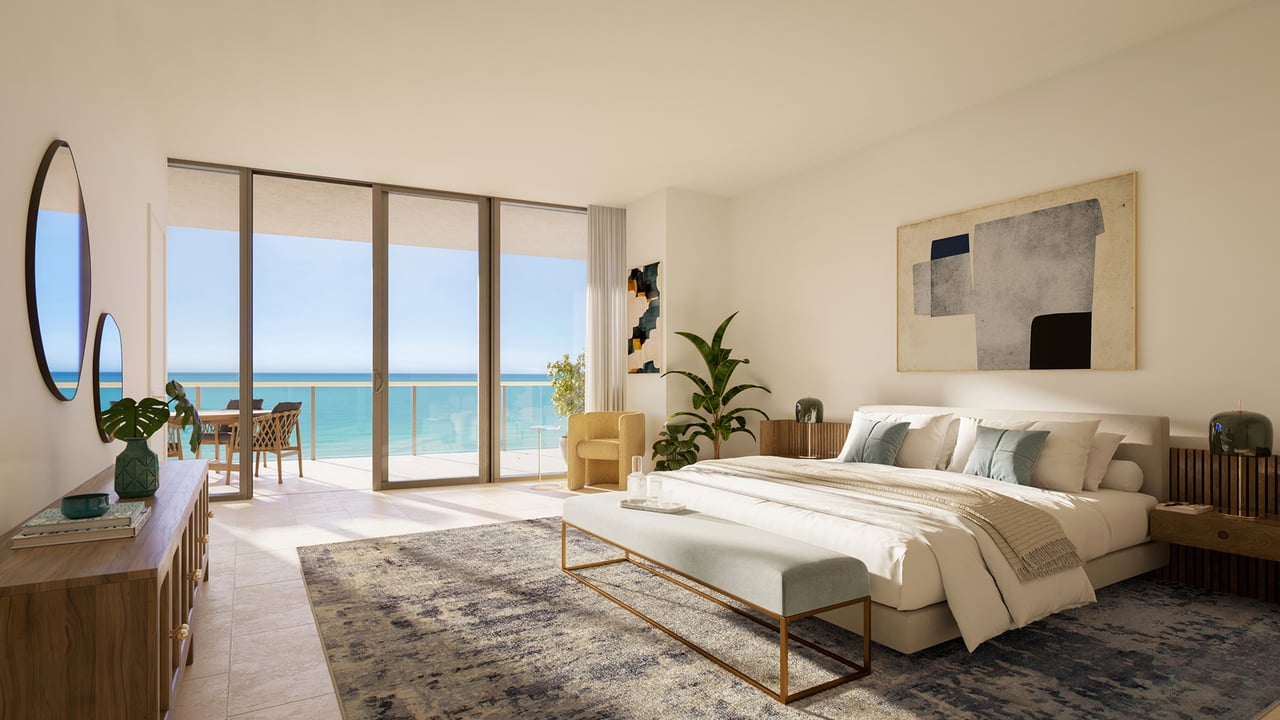 Waldorf Astoria Residences Pompano Beach interior bedroom 