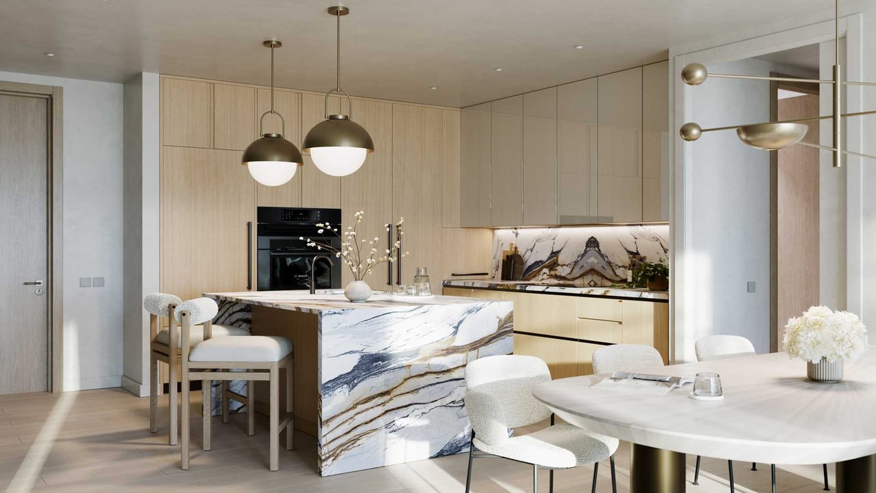 Icon Beach kitchen light finishing 
