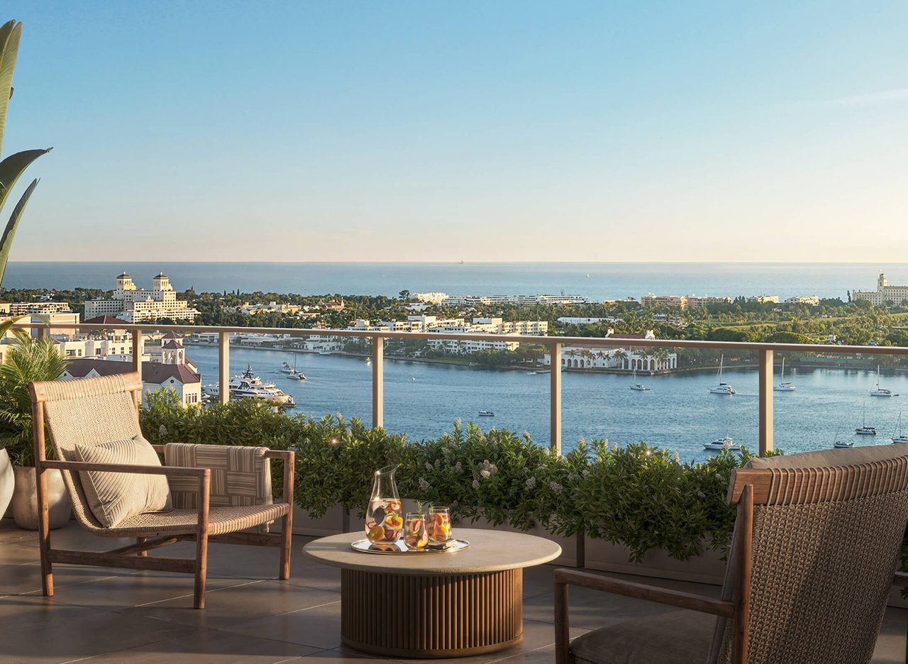 Residence Terrace rendering at Banyan Tree Residences in West Palm Beach.