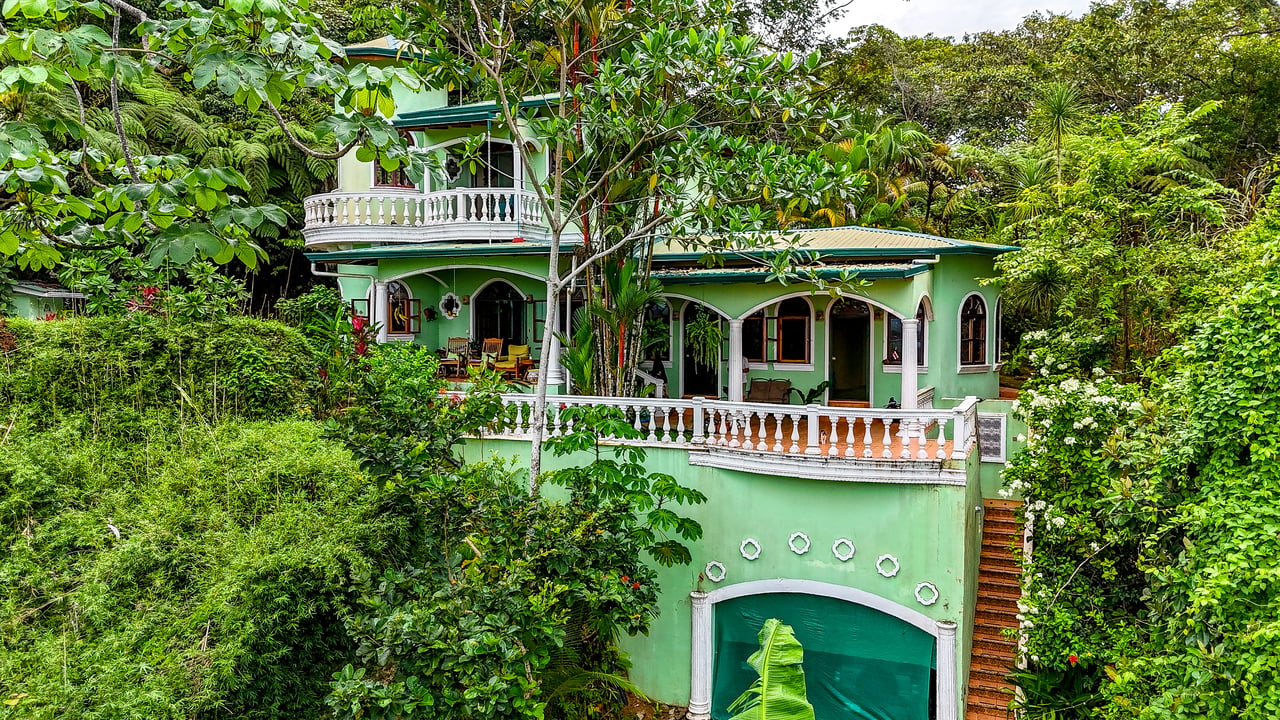 Ocean View Home for Sale in Ojochal with Pool & Jungle Views