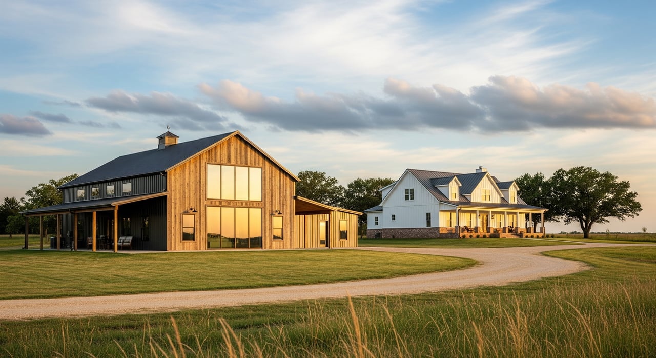 Barndominium Vs. House Near Jones