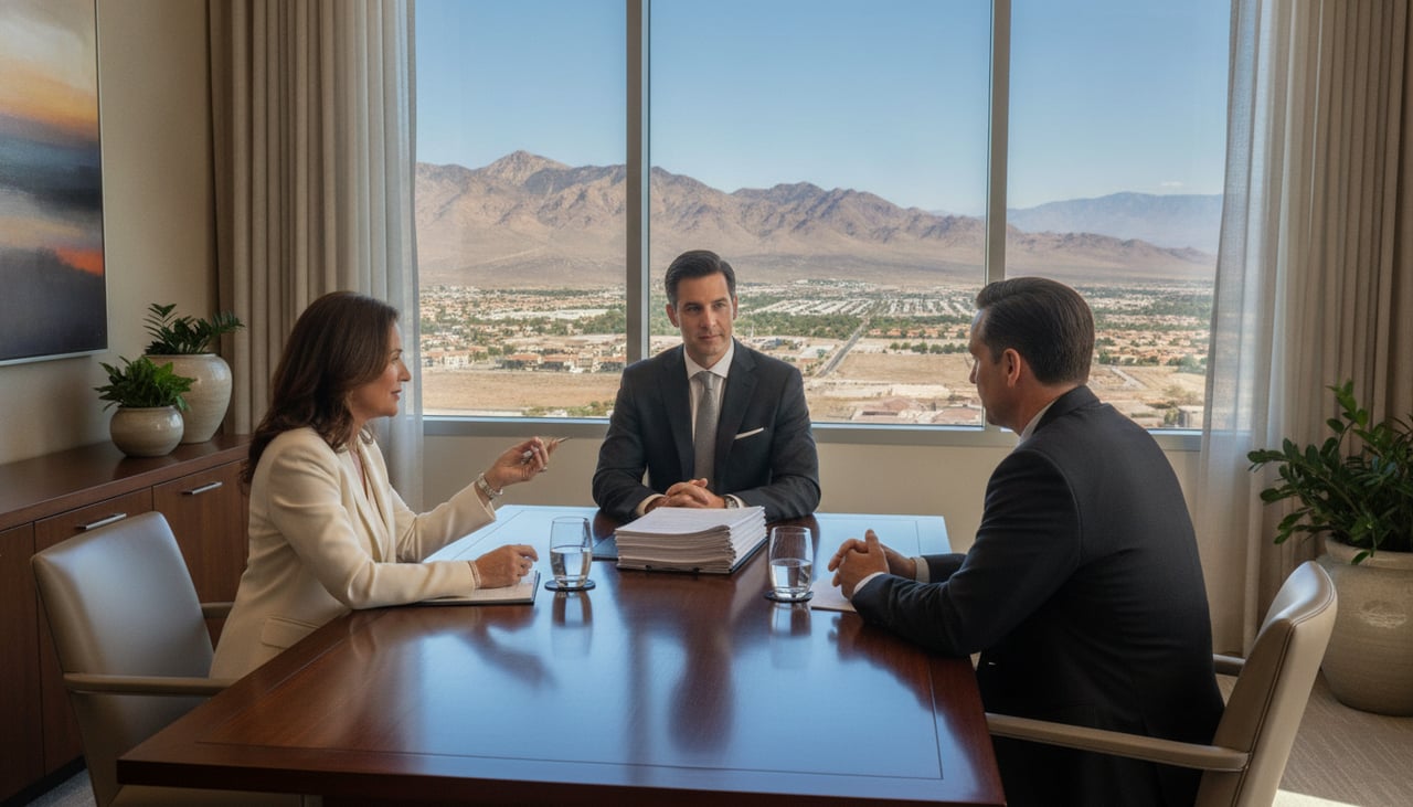 Henderson Nevada seller reviewing a home sale plan with a tax professional