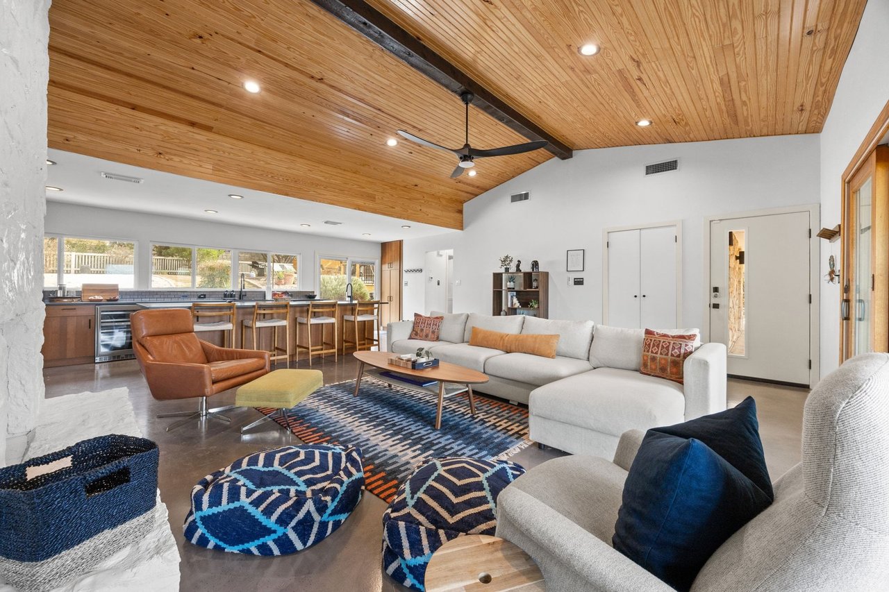 The Ultimate Hilltop Modern Ranch Escape | Upgraded Deck w/ Pool, Panoramic Views, Near Lake Travis and Golf Course