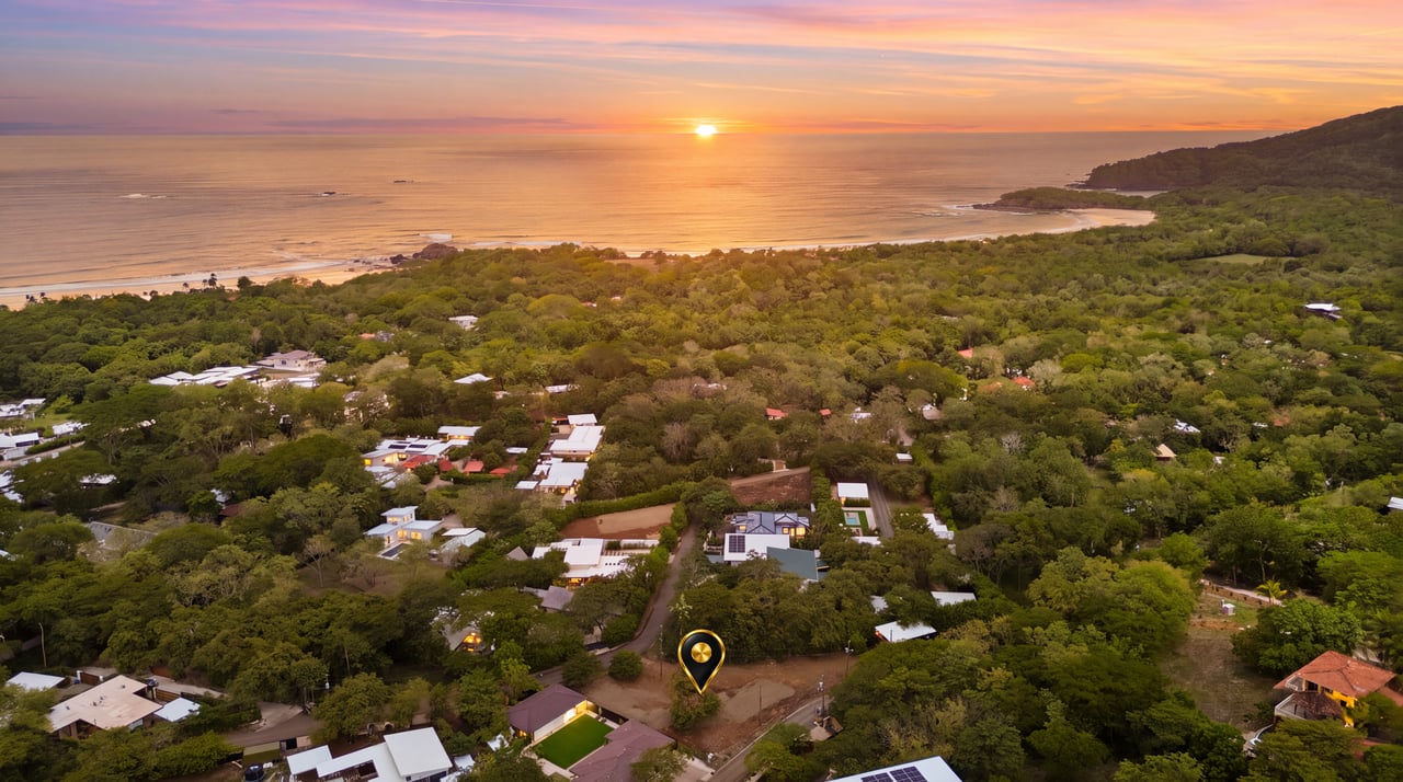 1,592 m2 Lot with Water - Ready to Build! - Playa Grande 