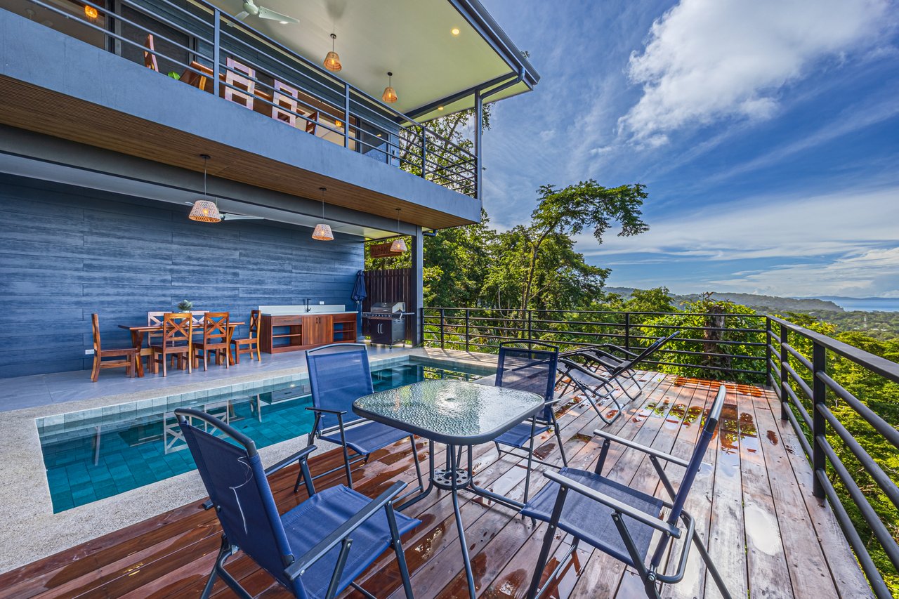 Villa del Altamonte, Best Ocean View Home in the Hills of Uvita.
