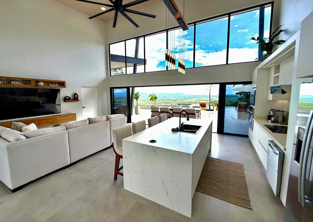 Brand New Modern Luxury 4-Bedroom Home with Pool and Incredible Panoramic Coastal & Ocean Views in Teancum at Tawal near Ojochal Costa Rica