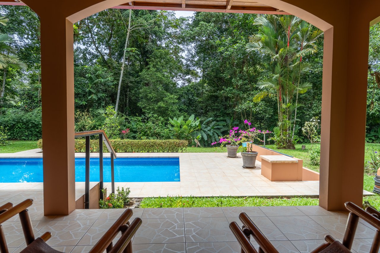 Ojochal Home for Sale with Pool, Creek & 1.6 Acres