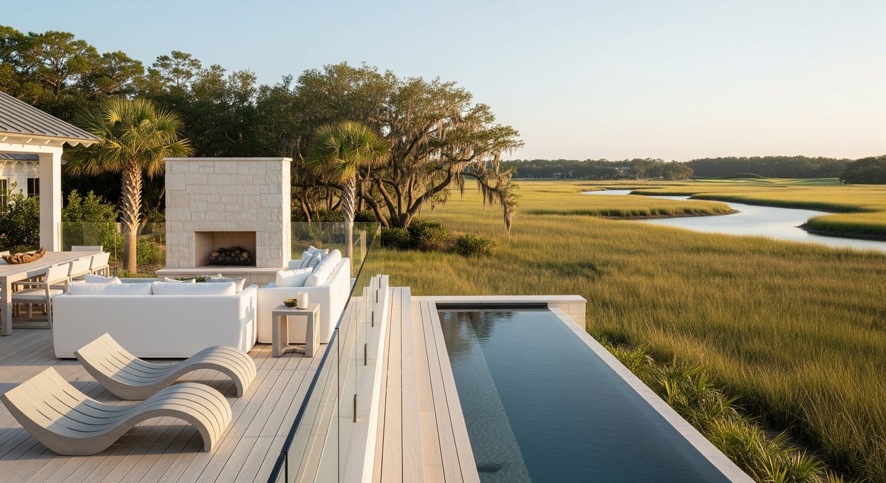 Outdoor Living That Fits Long Cove’s Views