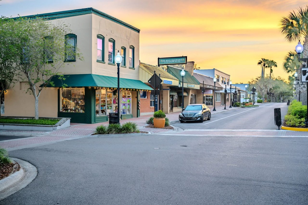Downtown Zephyrhills Main Street showing local businesses and walkable charm