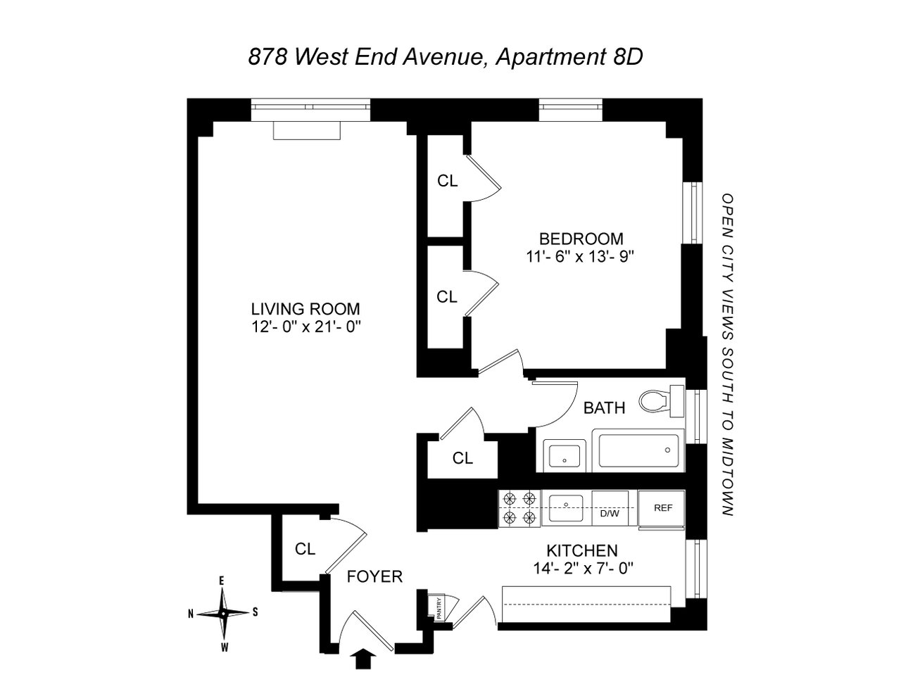 878 West End Avenue, 8D