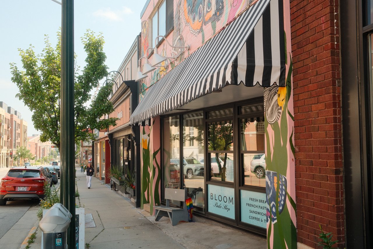Exterior of Bloom Bake Shop on Monroe Street in Madison, Wisconsin