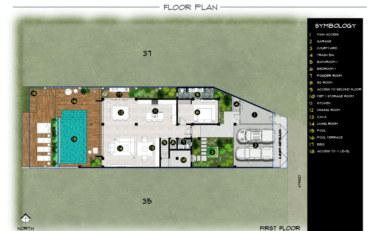 Casa Chaperno Lot 36 Oceanview - Tropical Modern - Tamarindo Park