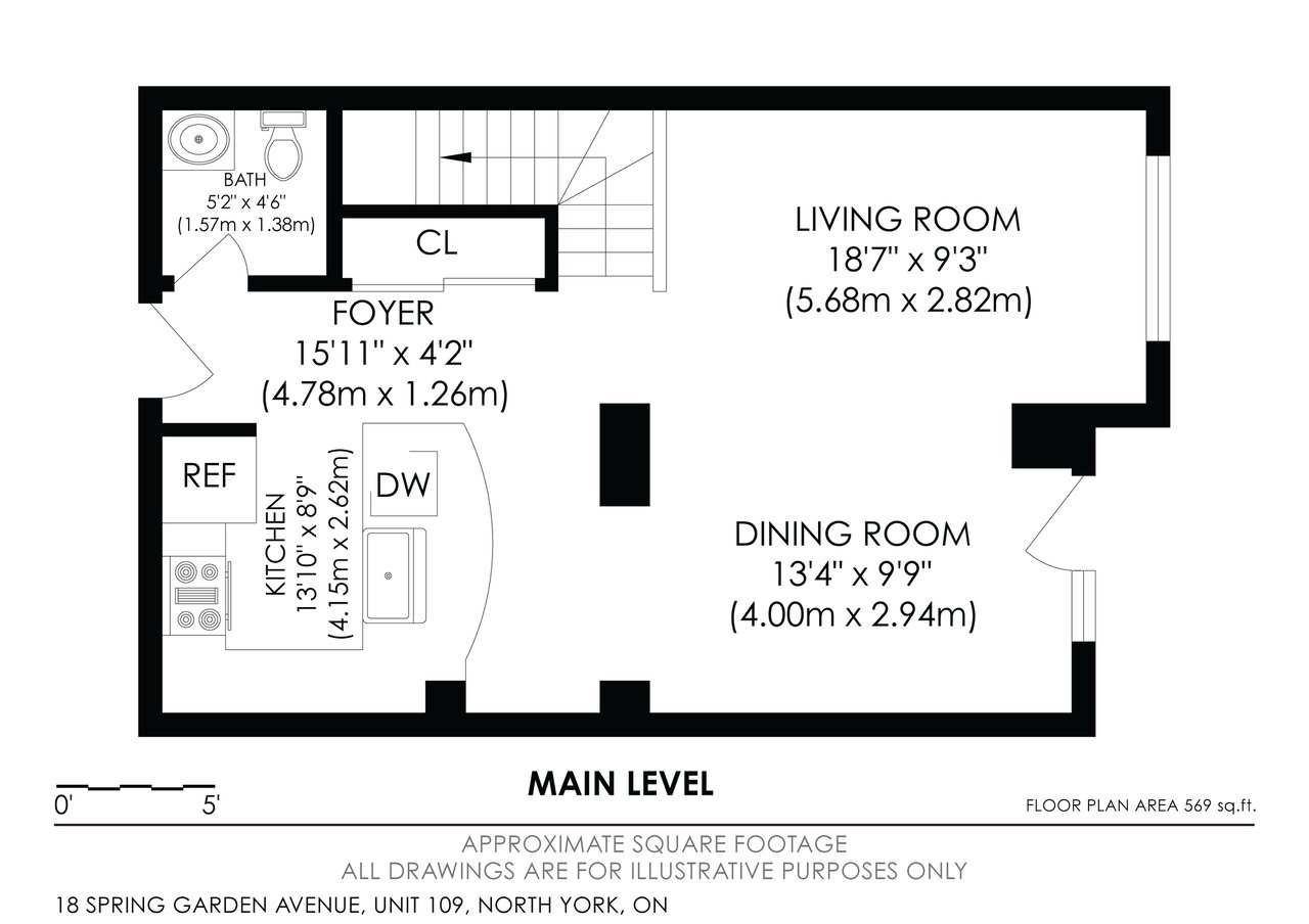 #109 - 18 Spring Garden Avenue, Toronto Unit: 109