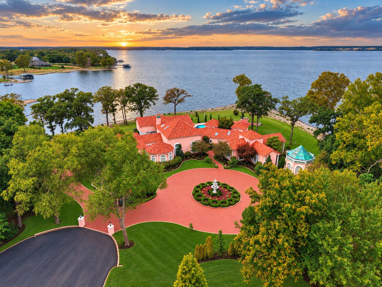 A Mediterranean Masterpiece on Grand Lake: Waterfront Living at 28910 S 593rd Road - Wyatt Poindexter - The Agency Grand Lake Oklahoma