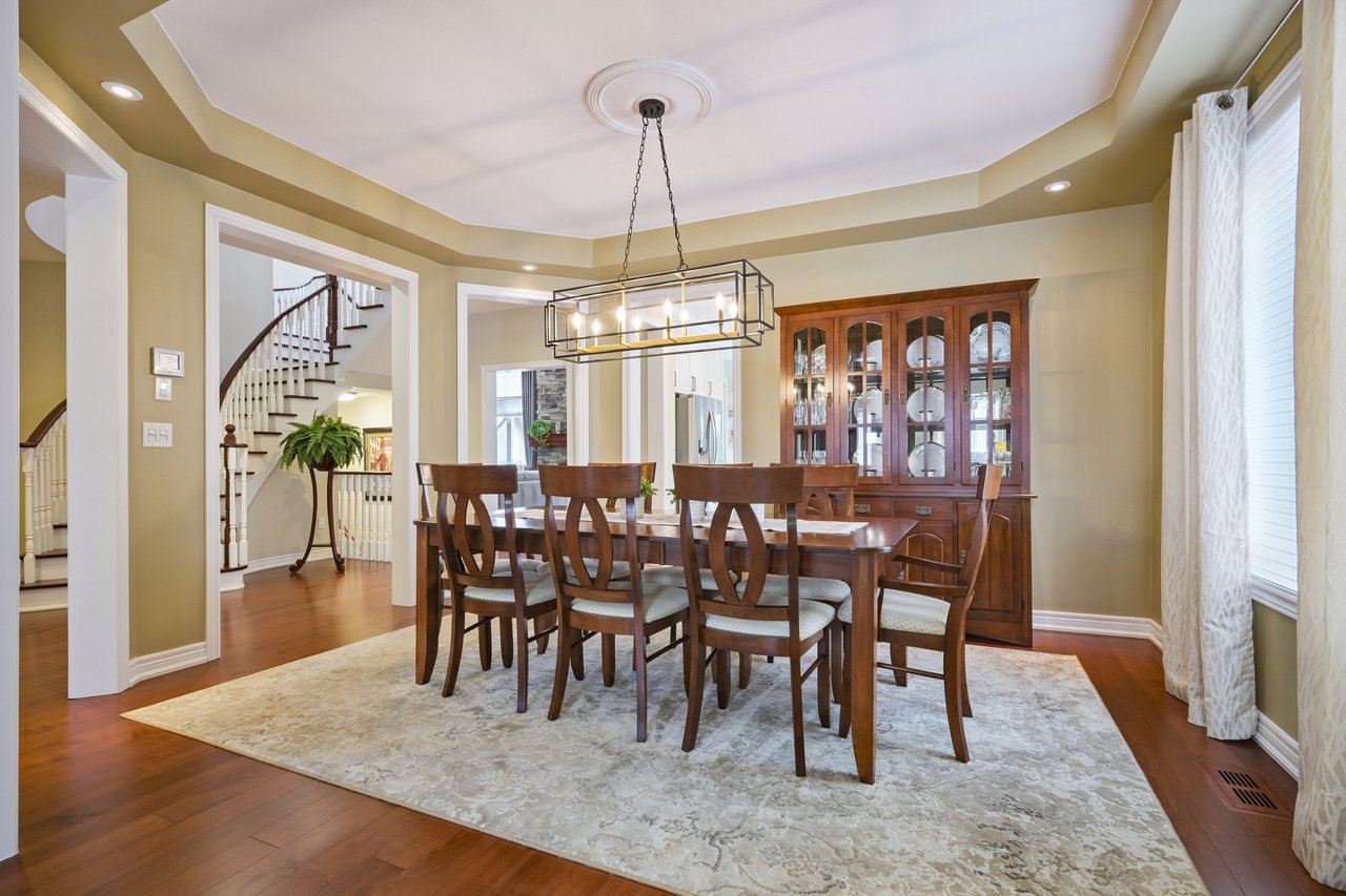 Resort-style yard backing onto lush ravine