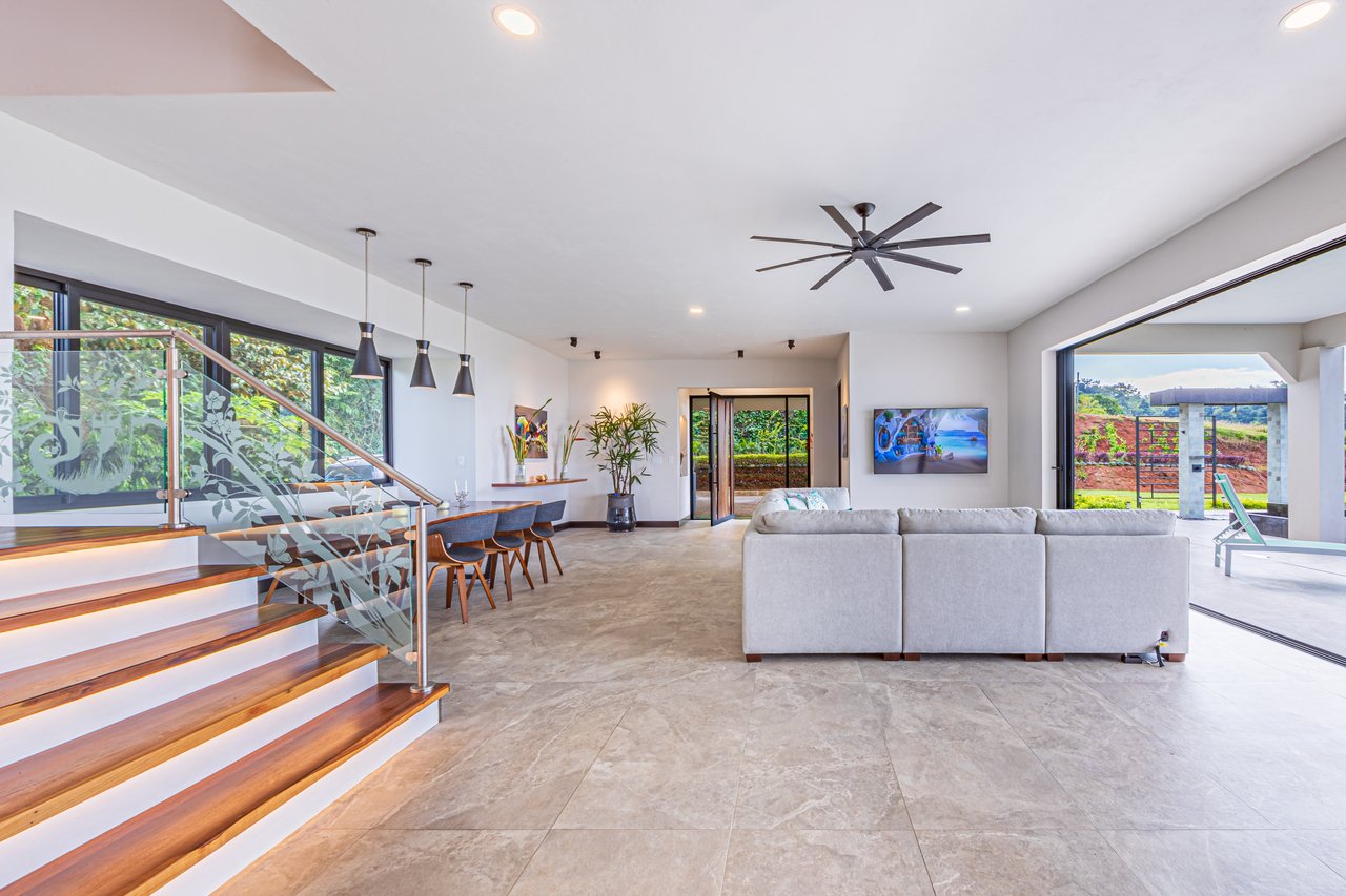 4 ACRES – 3 Bedroom Home “The Crystal Shire” With Wide Ocean View, Creek, Solar Power, Fine Craftsmanship, Self Sufficiency!!