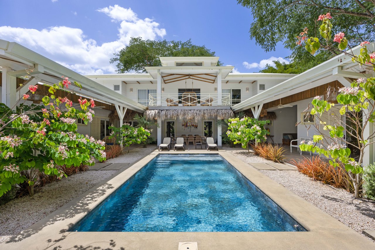 Casa Karibe | Vibrant 5-Bedroom Caribbean-Inspired Villa with Pool in Gated Tamarindo Community