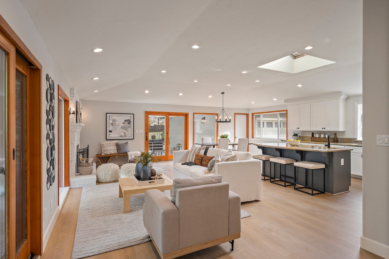 Bright and contemporary living area