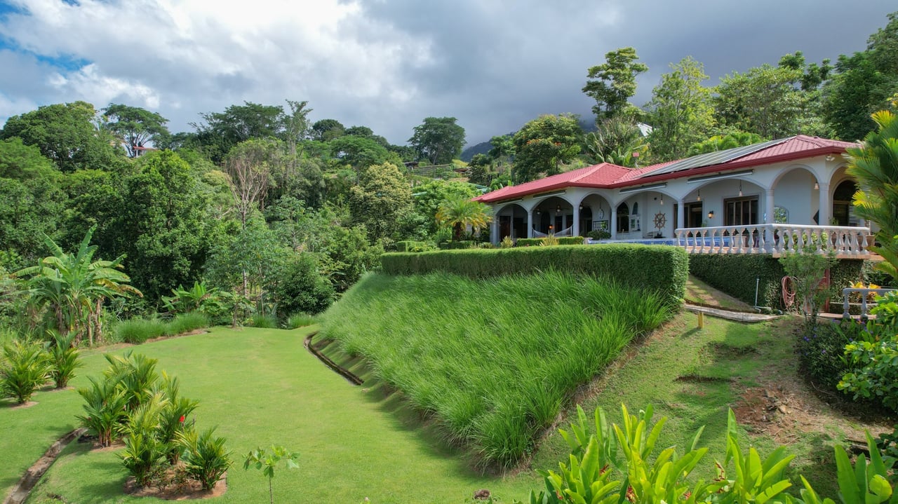 Tropical Hacienda with Breathtaking Whitewater Views in Most Desirable Gated Community in Ojochal
