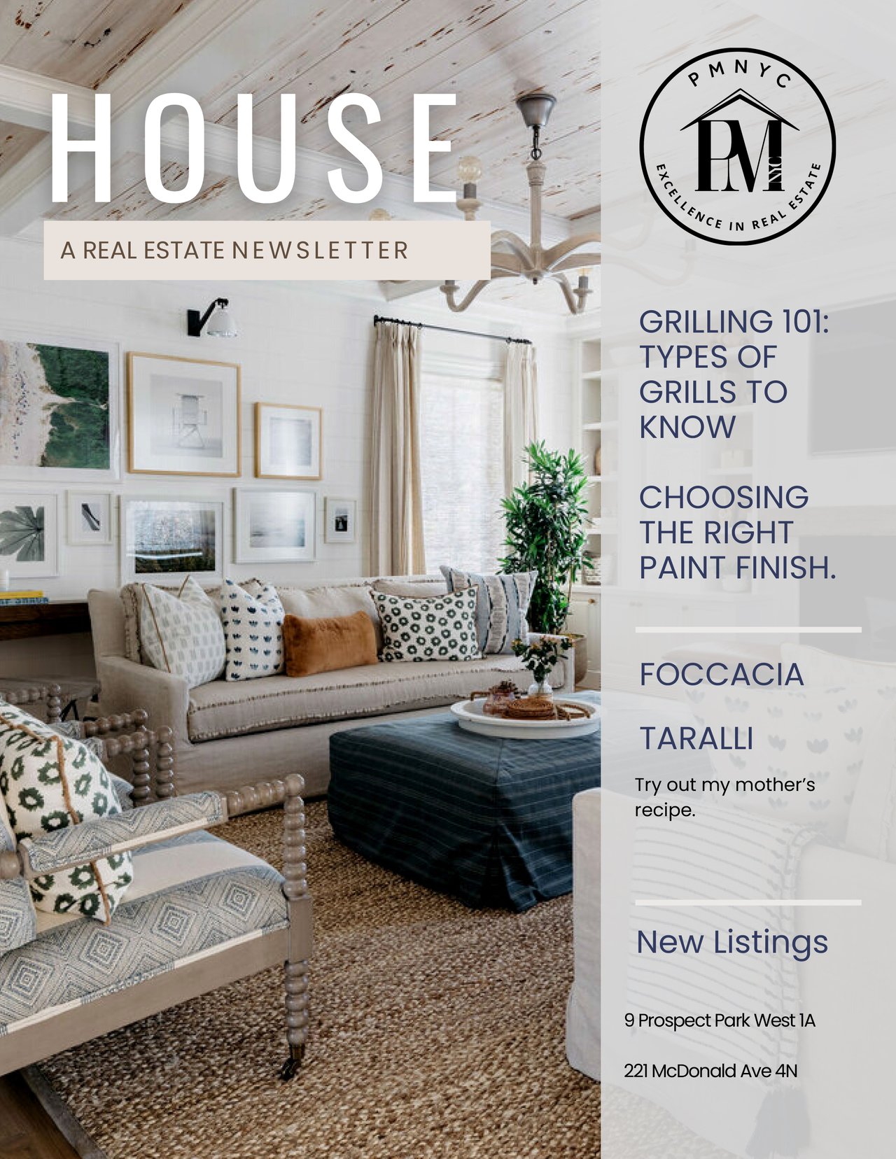 House A Real Estate Newsletter - June Newsletter 