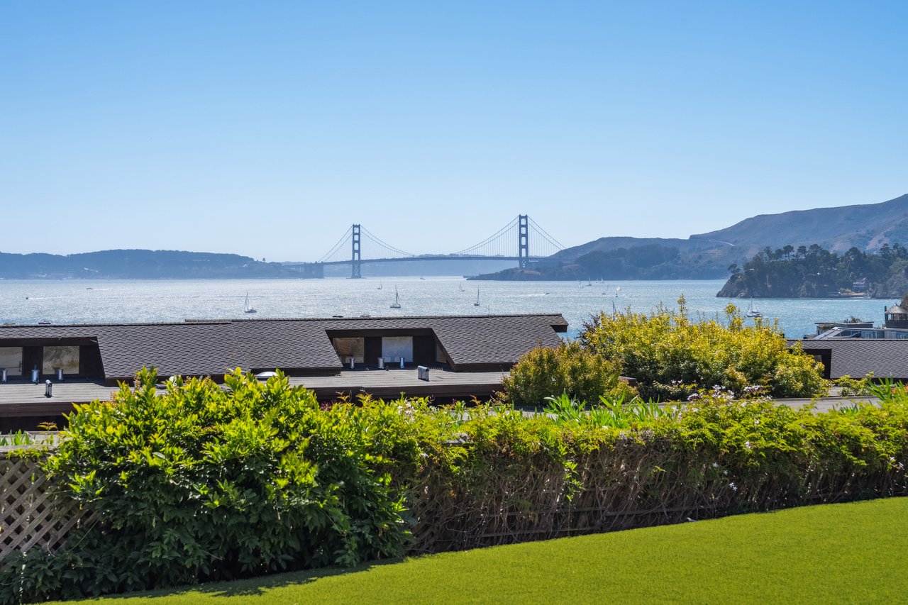Picturesque Views of Angel Island and the Golden Gate Bridge