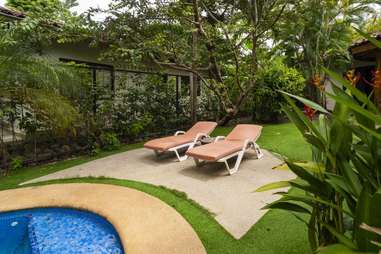 Villa Orquidea #17 | Charming 2-Bedroom Tropical Villa with Private Pool, Steps from Playa Langosta