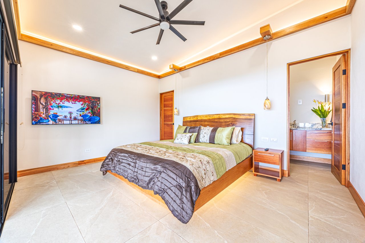 4 ACRES – 3 Bedroom Home “The Crystal Shire” With Wide Ocean View, Creek, Solar Power, Fine Craftsmanship, Self Sufficiency!!