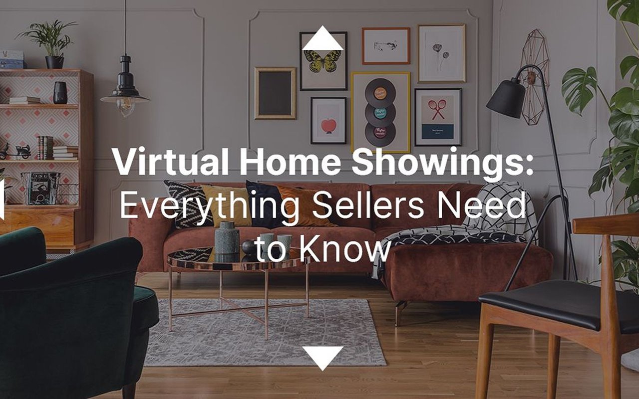 Virtual Home Showings: Everything Sellers Need to Know, over a furnished living room.