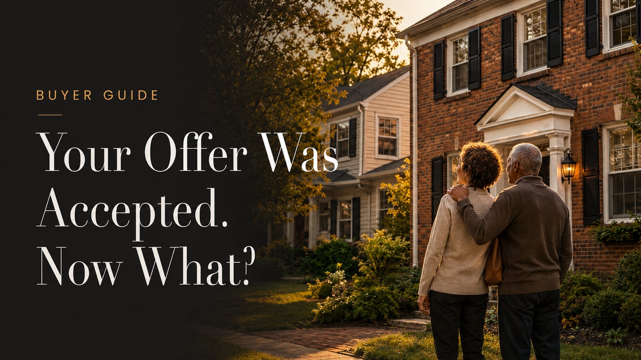 Northern Virginia homebuyer working with an experienced Realtor through the steps from an accepted offer to settlement.