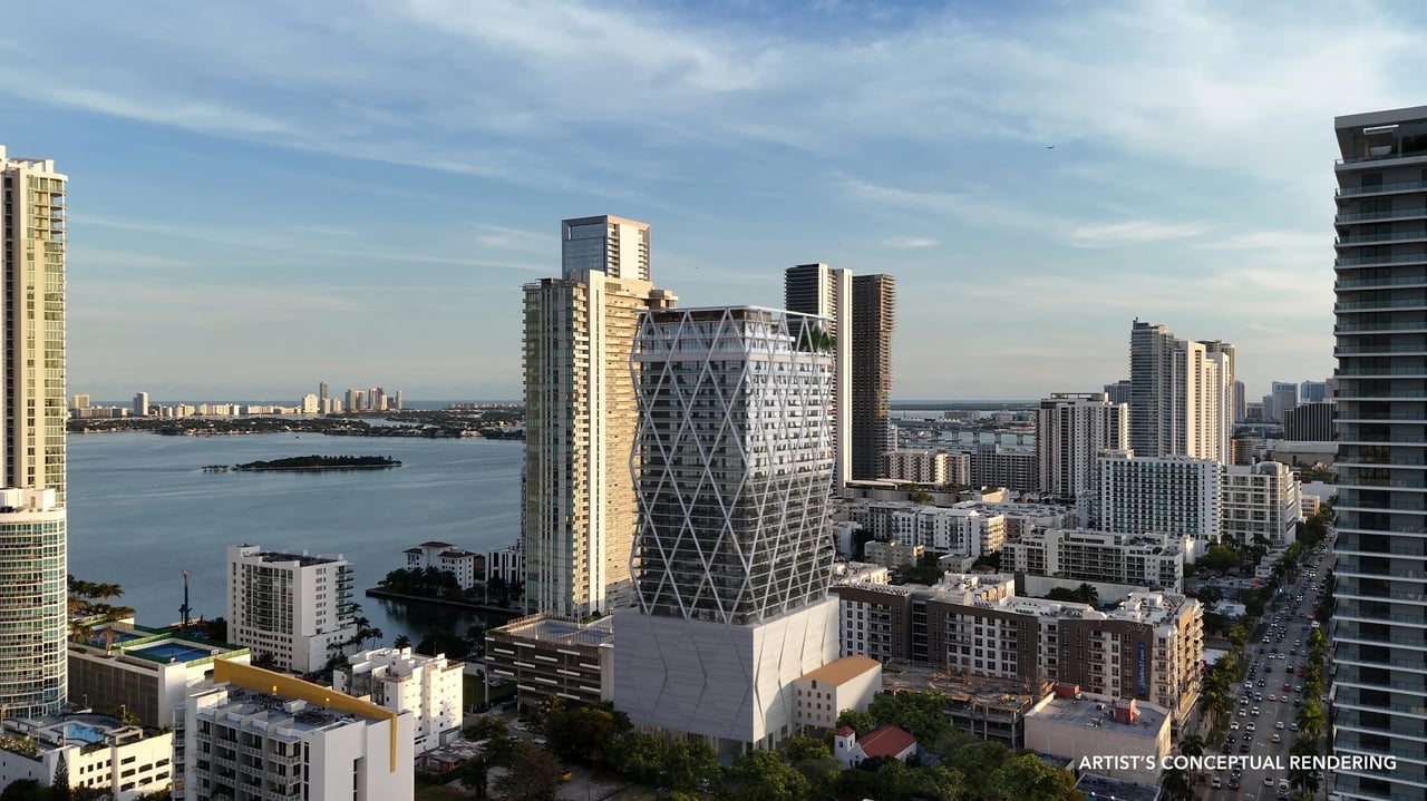 November 2025 | HQ Hotels & Residences by sbe, led by Sam Nazarian and Marc Anthony, announces the launch of HQ Residences Miami in Edgewater, developed in partnership with Black Salmon, The Boschetti Group, and Constellation Group