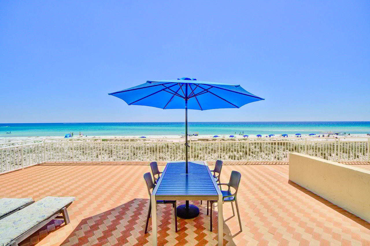 GULF FRONT Sans Souci TERRACE Condo 102 