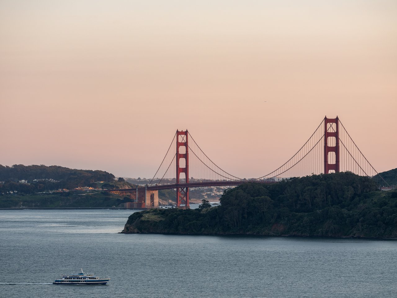 Exceptional Setting with views spanning San Francisco, the Golden Gate Bridge, Sausalito, and across the bay