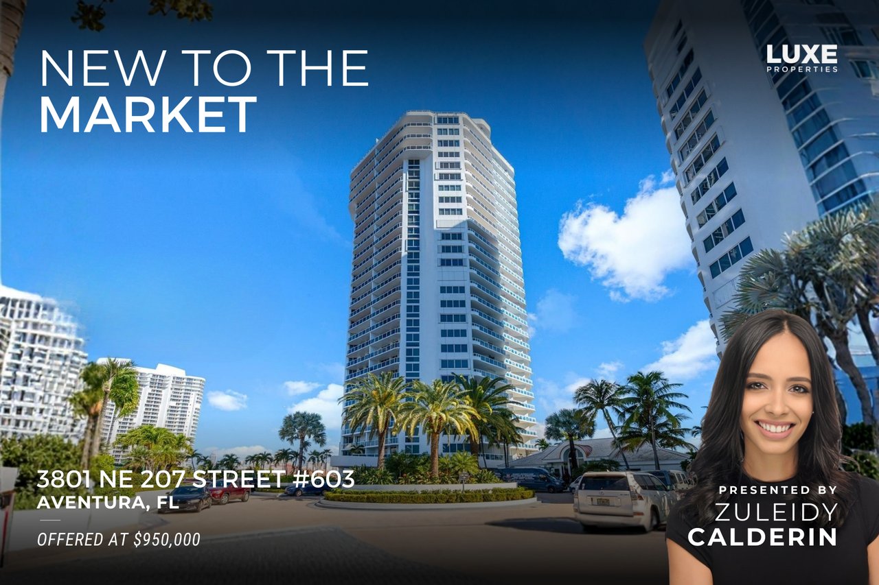 New To The Market: 3801 NE 207 Street #603, Miami, FL | Miami Condo For Sale