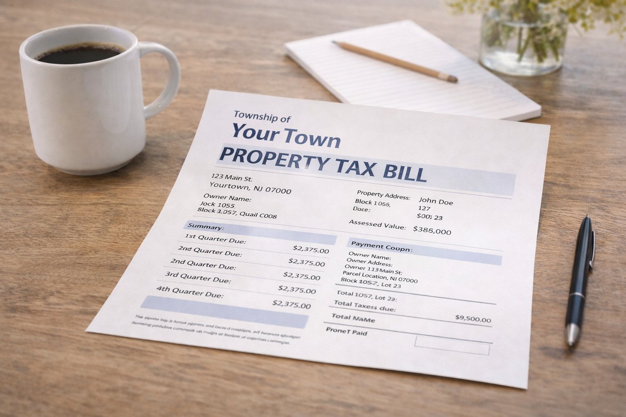 Reviewing a New Jersey property tax bill