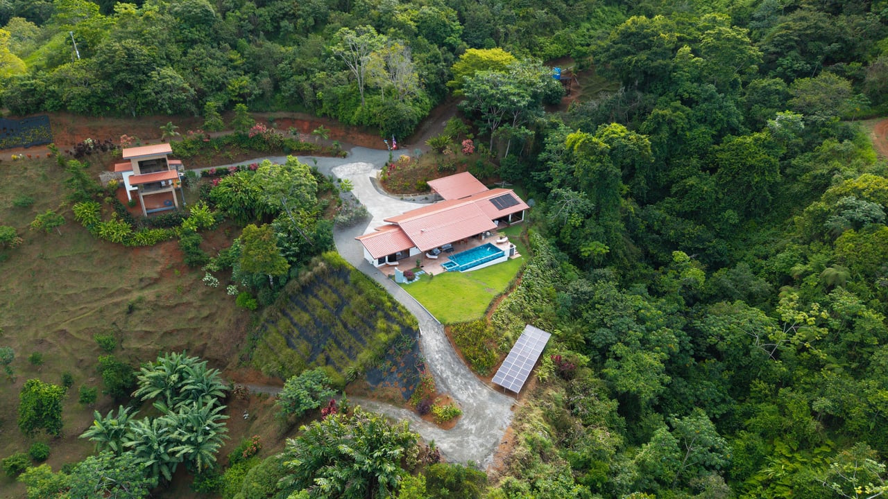 “NESTLED IN” LUXURY HOME AND GUEST HOUSE – A MOUNTAIN SANCTUARY – 3.4 ACRES