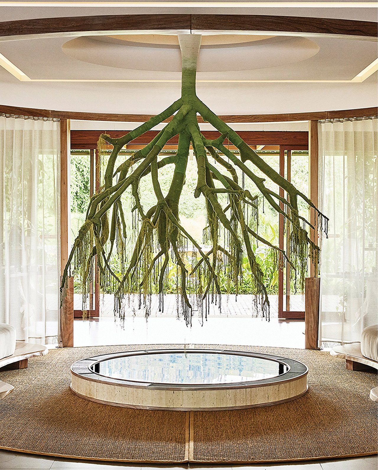 Rendering of indoor garden at THE WELL Coconut Grove in Miami, Florida.