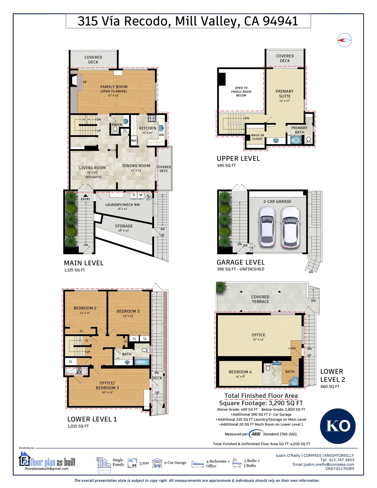 315 Via Recodo, Mill Valley *Represented Seller* Sold Off-Market