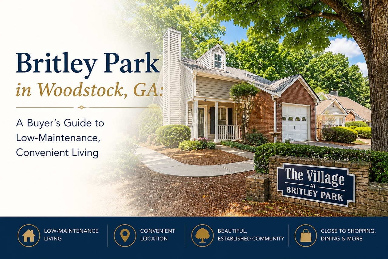 Britley Park in Woodstock, GA: A Buyer's Guide to Low-Maintenance, Convenient Living cover